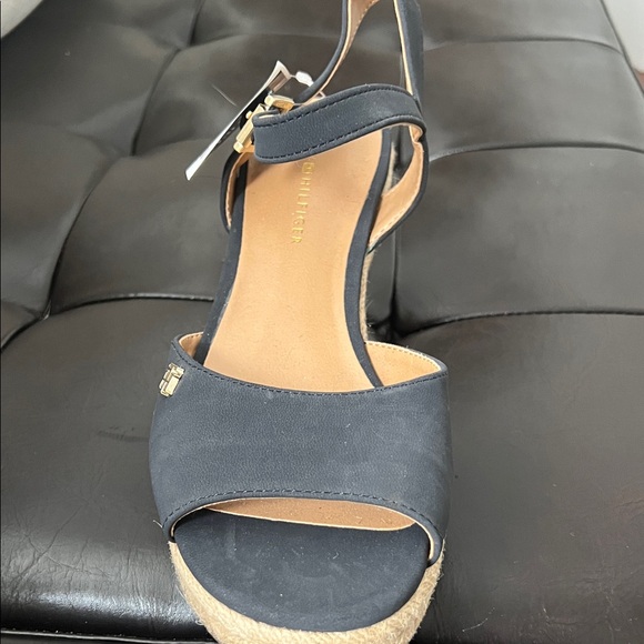 Tommy Hilfiger Dark Blue Espadrille Wedges - Picture 2 of 3